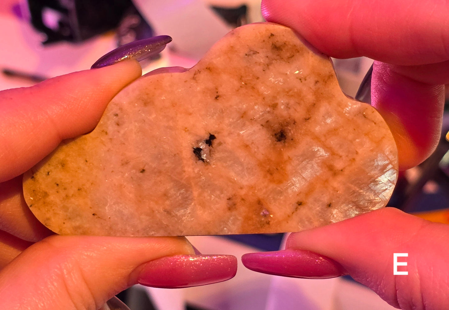 Moonstone with Sunstone Clouds