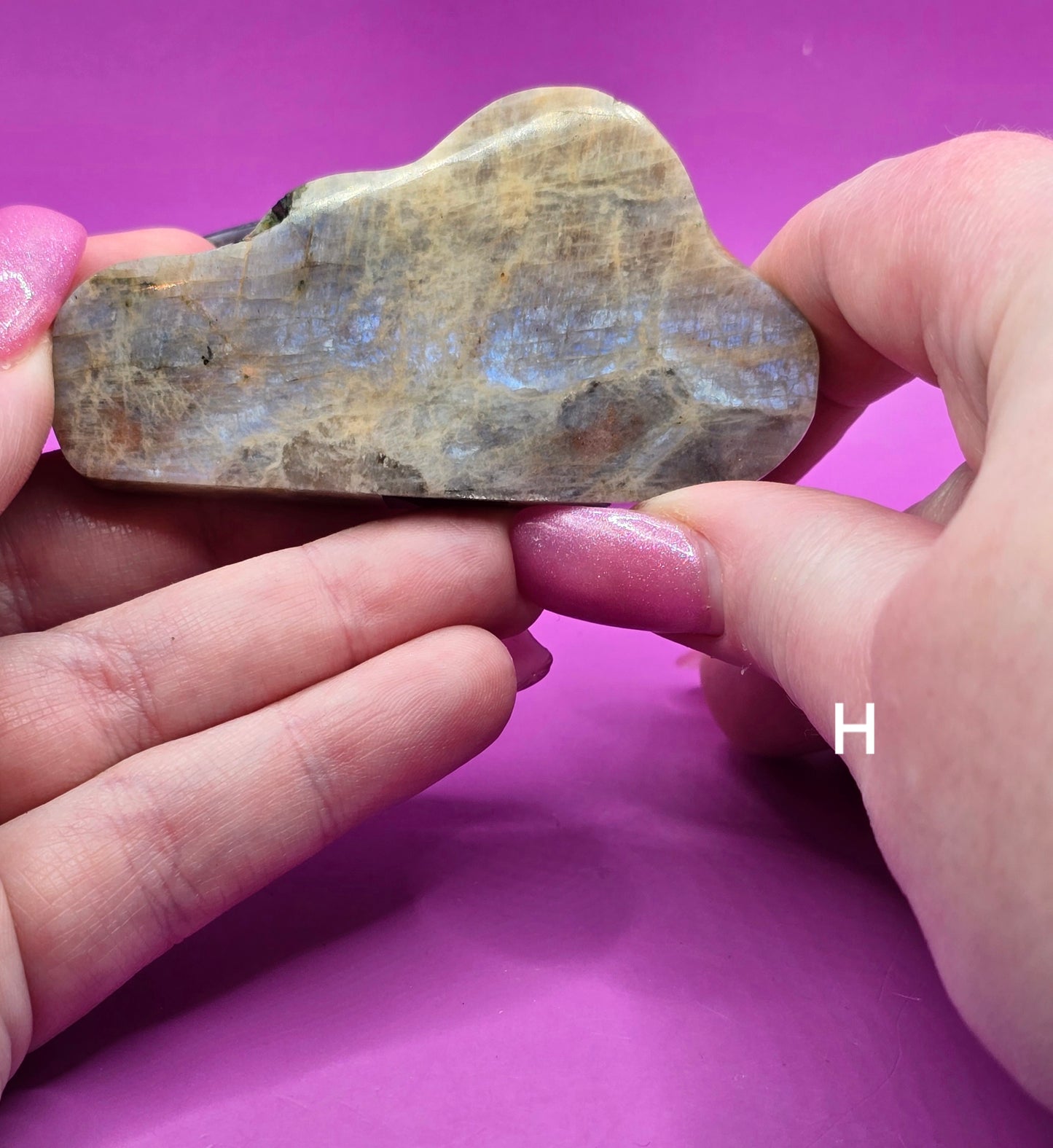 Moonstone with Sunstone Clouds