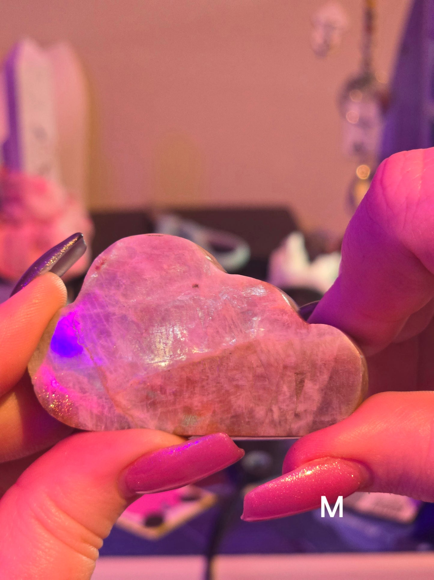Moonstone with Sunstone Clouds
