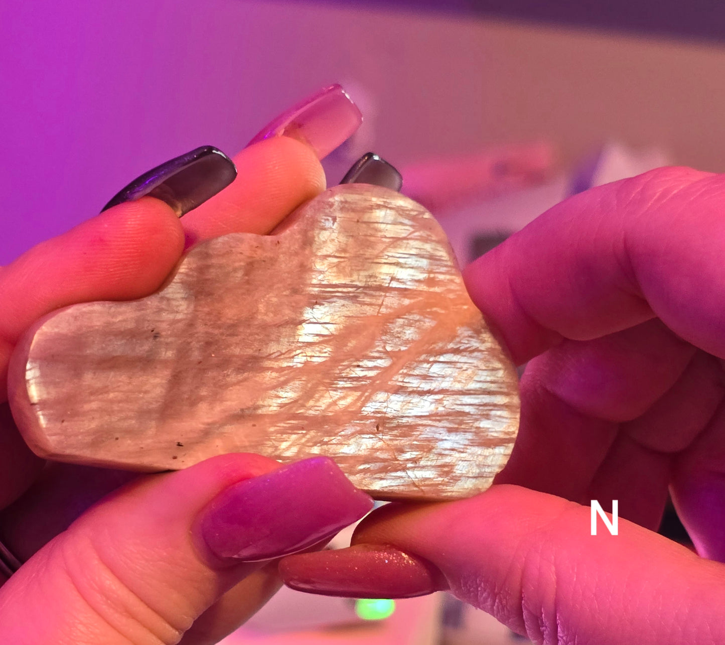 Moonstone with Sunstone Clouds