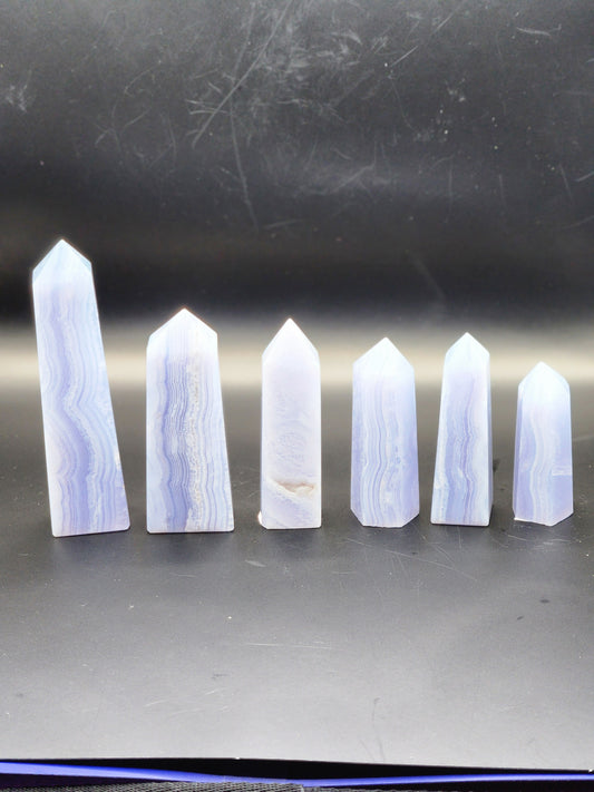 Blue Lace Agate Towers