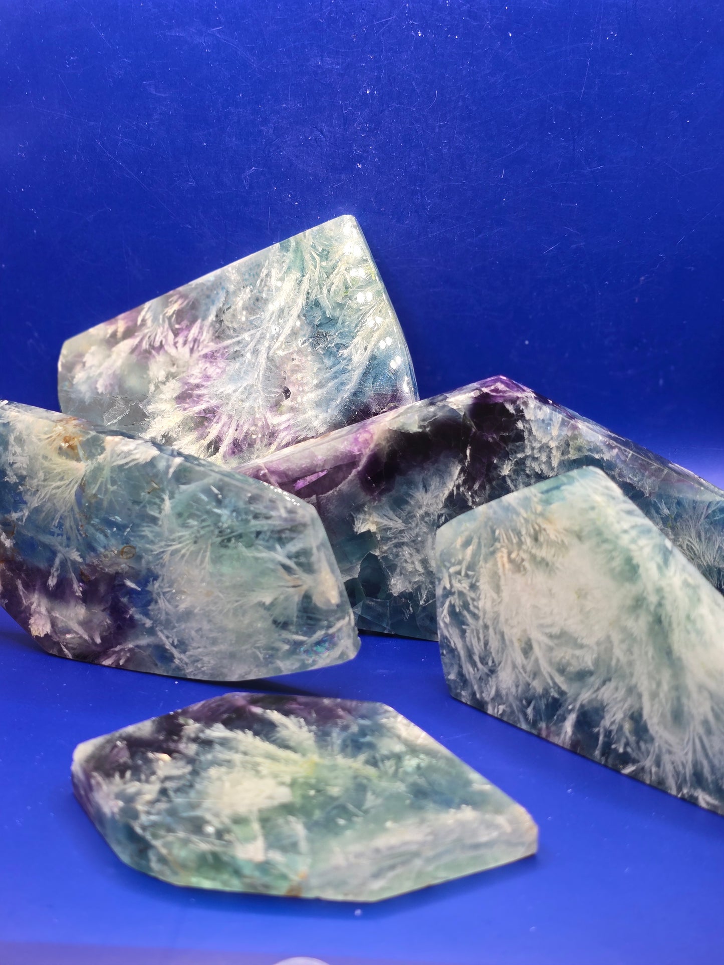 Feather Fluorite Slabs