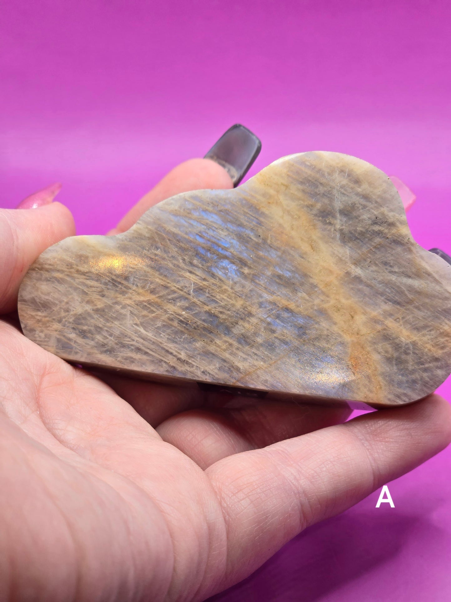 Moonstone with Sunstone Clouds