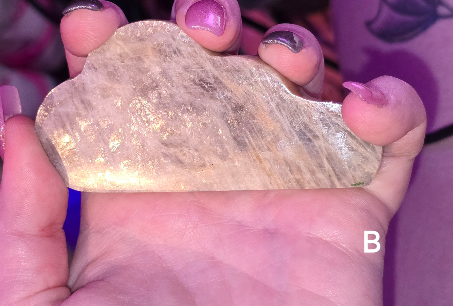 Moonstone with Sunstone Clouds