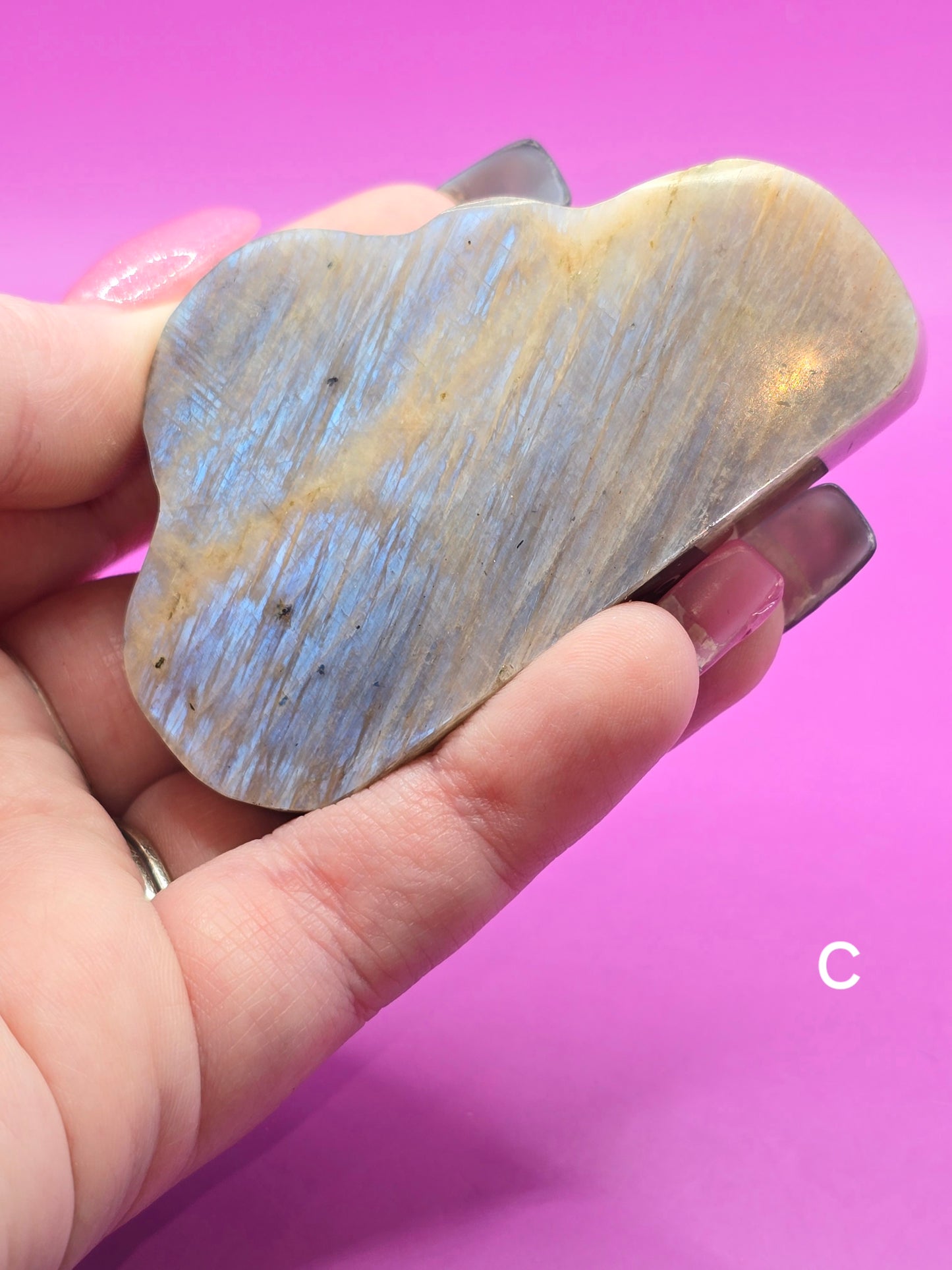 Moonstone with Sunstone Clouds