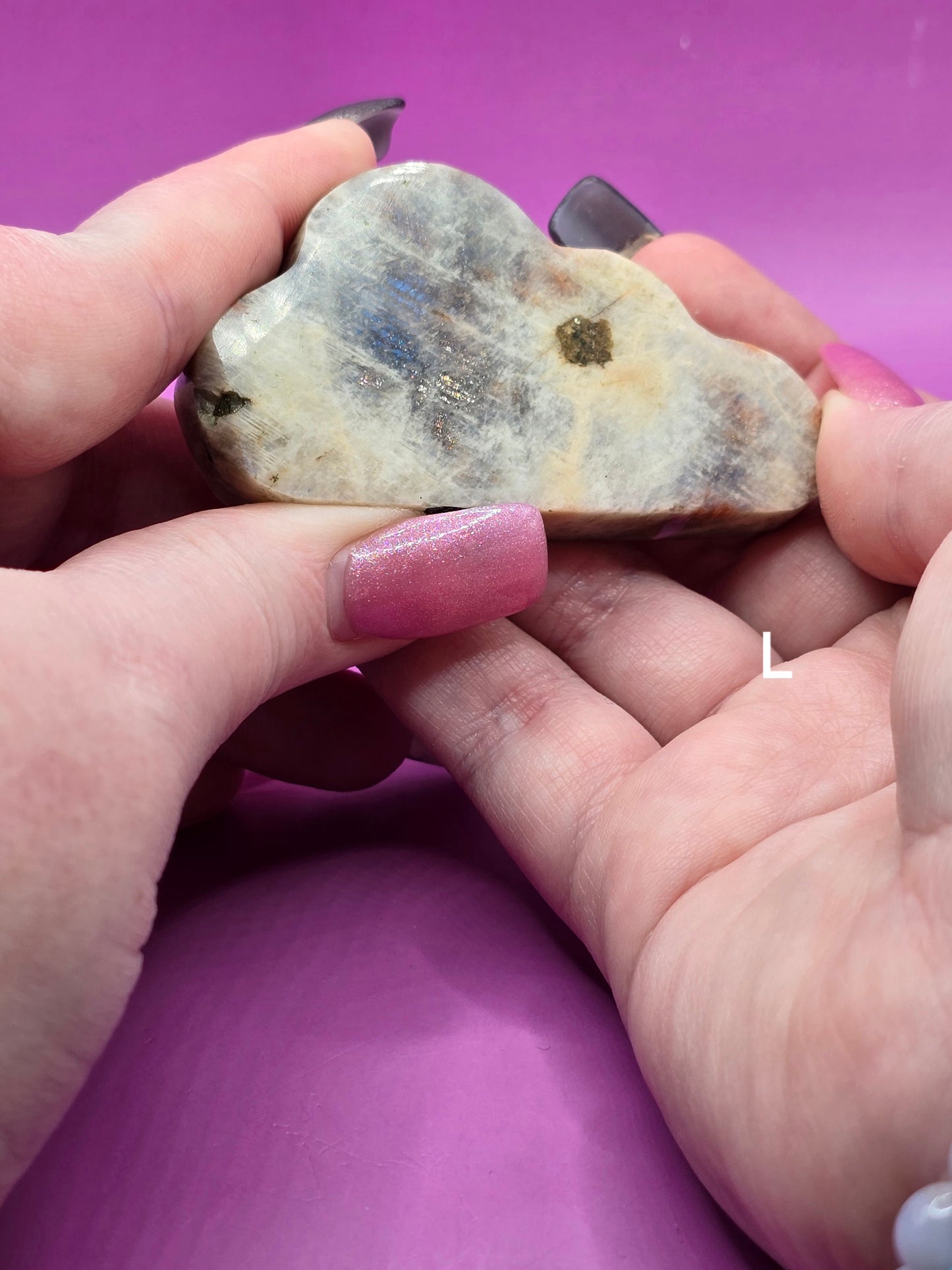 Moonstone with Sunstone Clouds